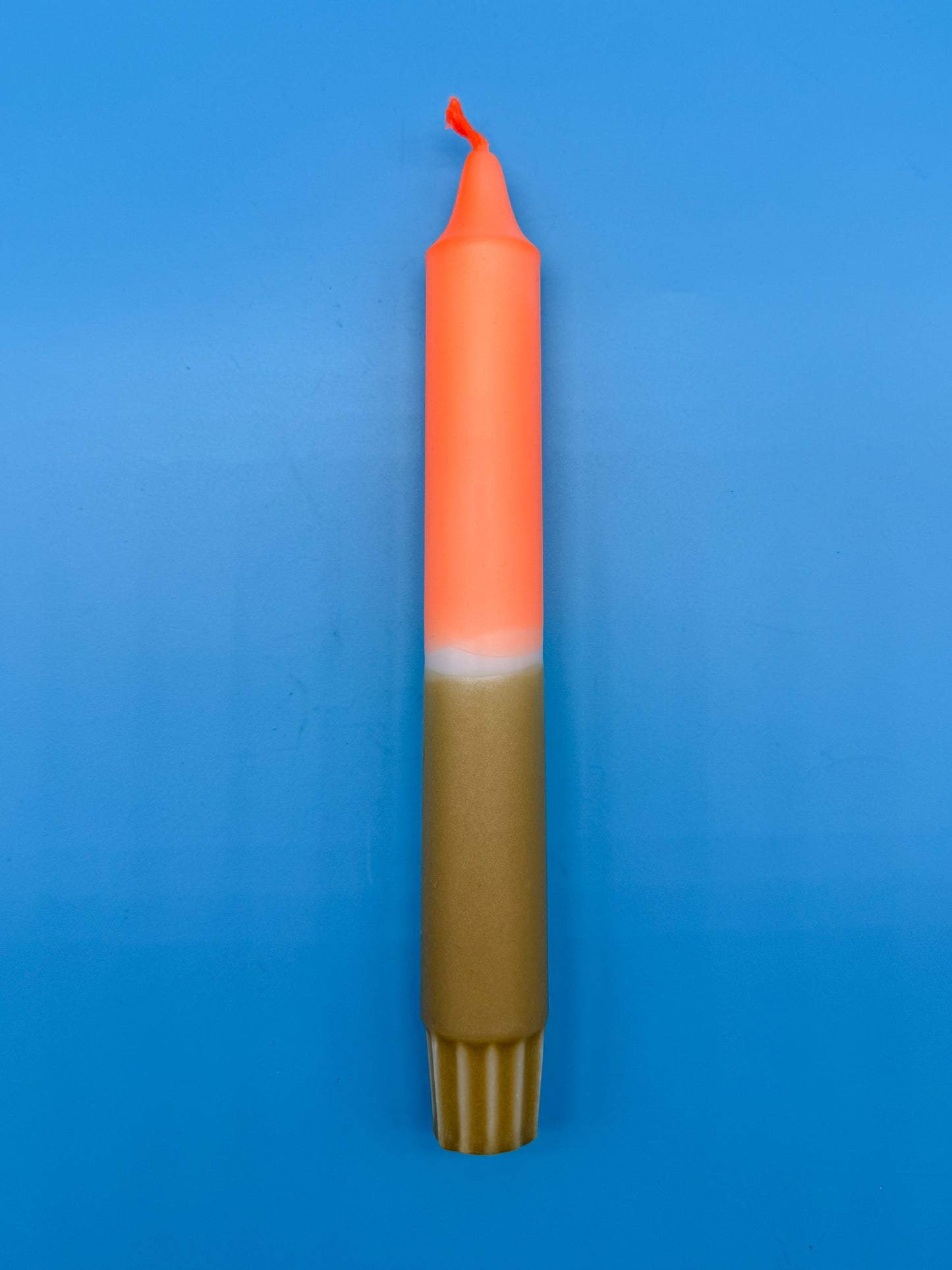 Handgefärbte Dip Dye Kerzen 4er Set - Neon & Gold Mix Mein Shop