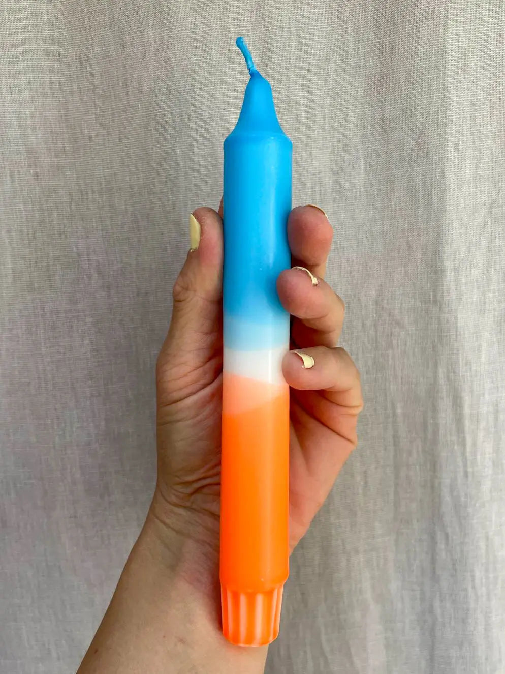 Handgefertigte Dip-Dye Kerze - Ocean Sunset Mein Shop