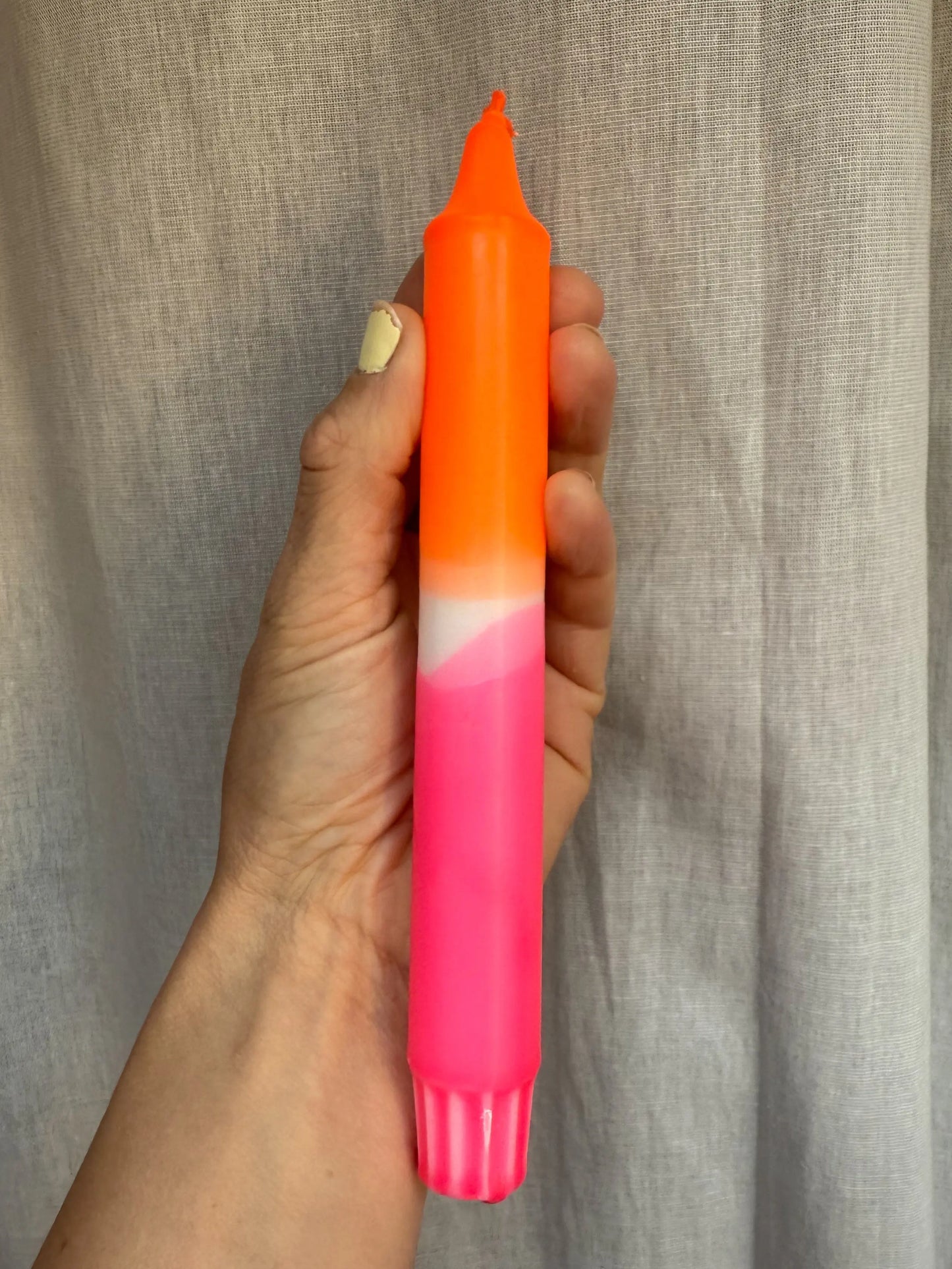 Handgefärbte Dip Dye Kerze - Pop! Mein Shop