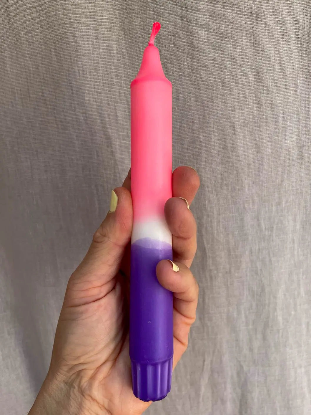 Handgefärbte Dip Dye Kerze - Bloom! Mein Shop