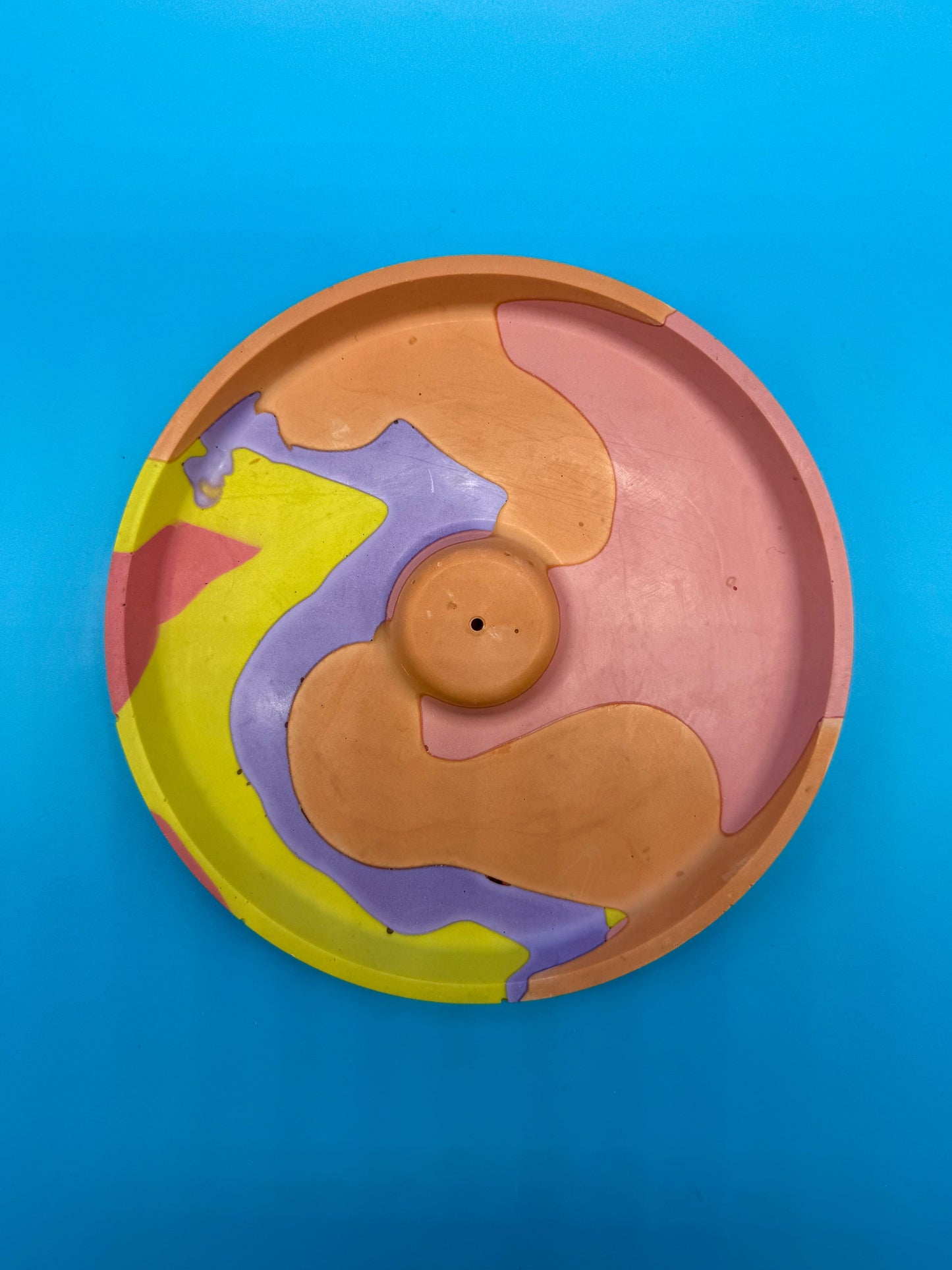 Räucherstäbchenhalter Rund Bunt - Handgemachte Designer Deko WichtigeDinge