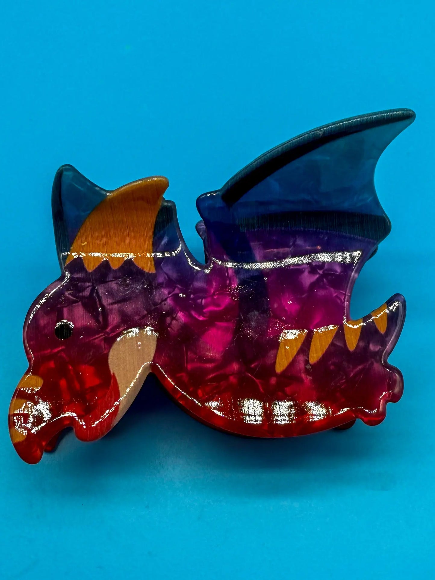 Flugdinosaurier Haarspange in bunt - Prähistorischer Style für kleine Abenteurer Mein Shop