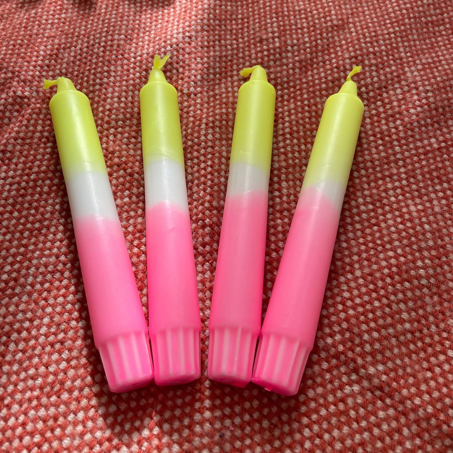Handgefärbte Dip Dye Kerzen - Glow Up Mein Shop