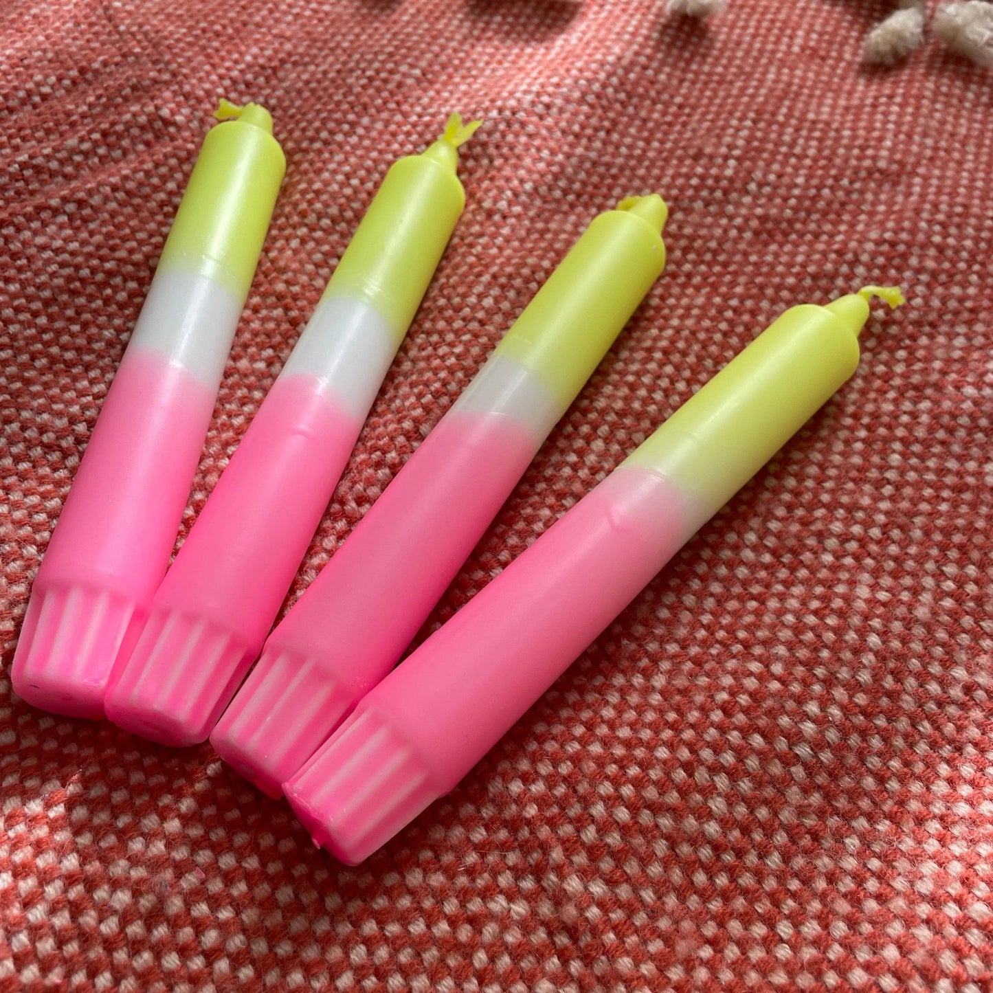 Handgefärbte Dip Dye Kerzen - Glow Up Mein Shop