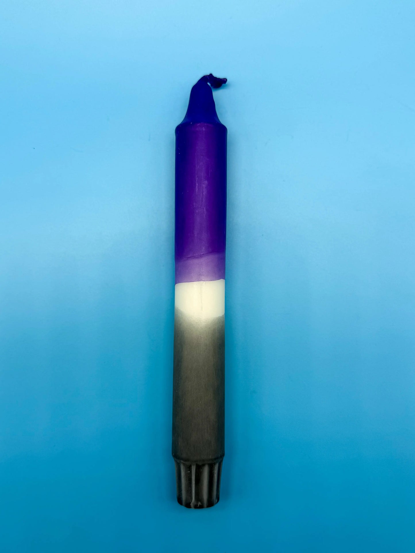 Handgefärbte Dip Dye Kerze - Purple Shadow Mein Shop
