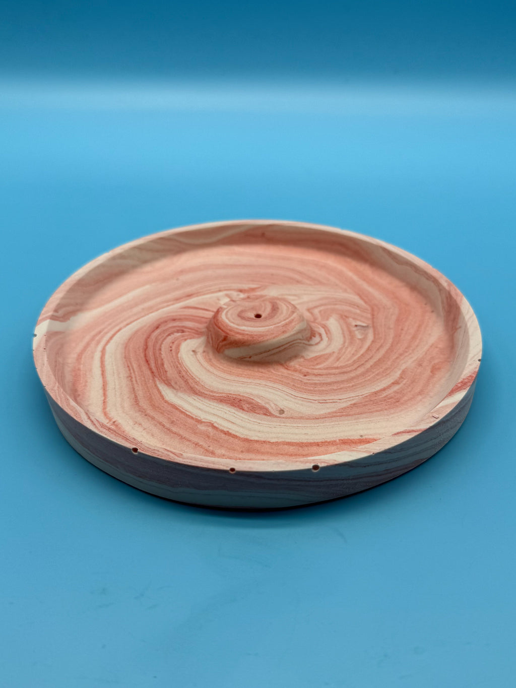 Räucherstäbchenhalter Rund Marble Look - Handgemachte Designer Deko WichtigeDinge