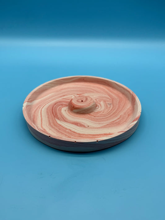 Räucherstäbchenhalter Rund Marble Look - Handgemachte Designer Deko WichtigeDinge