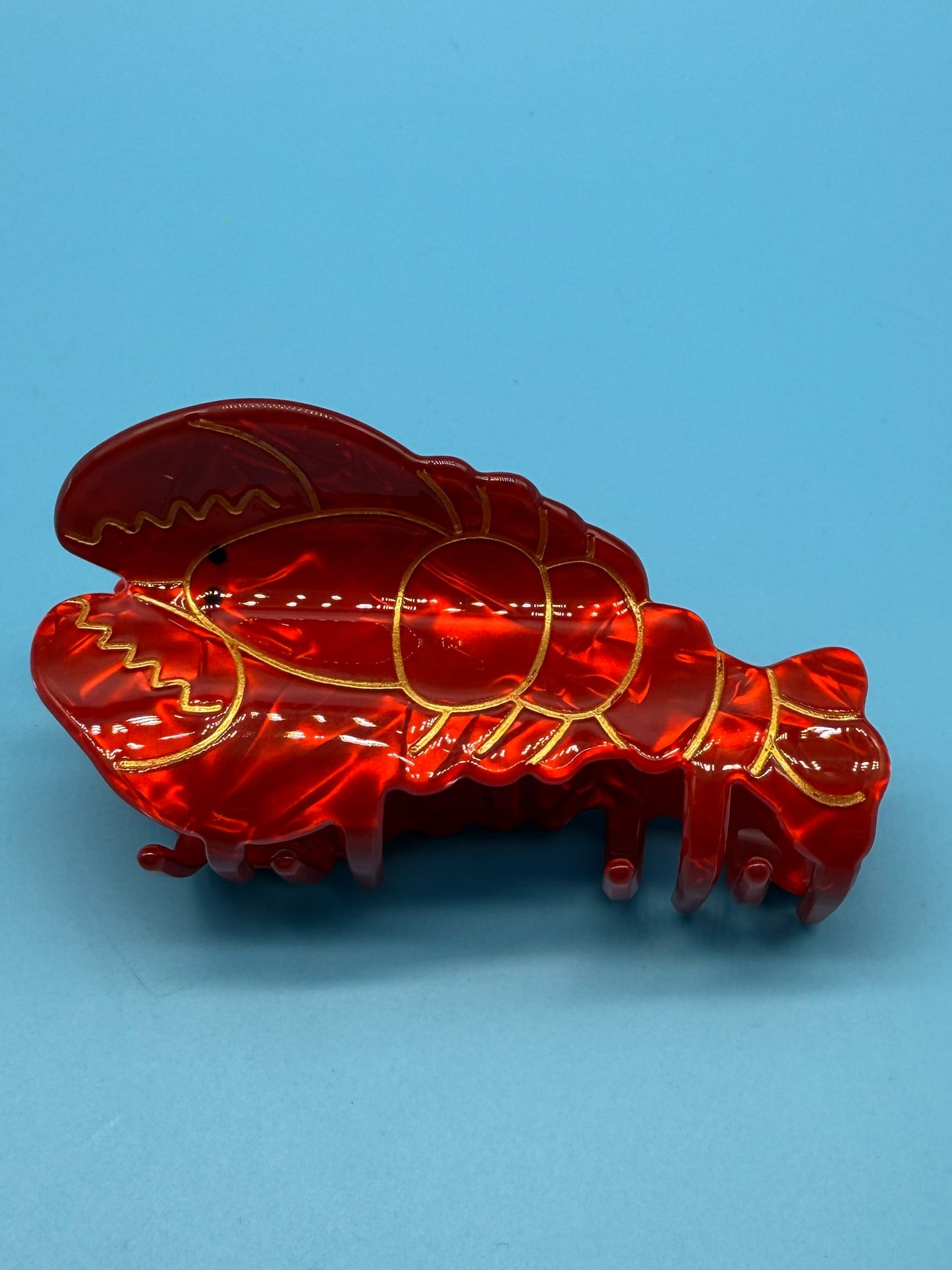 Haarklammer Roter Hummer - Maritimer Haarschmuck Mein Shop