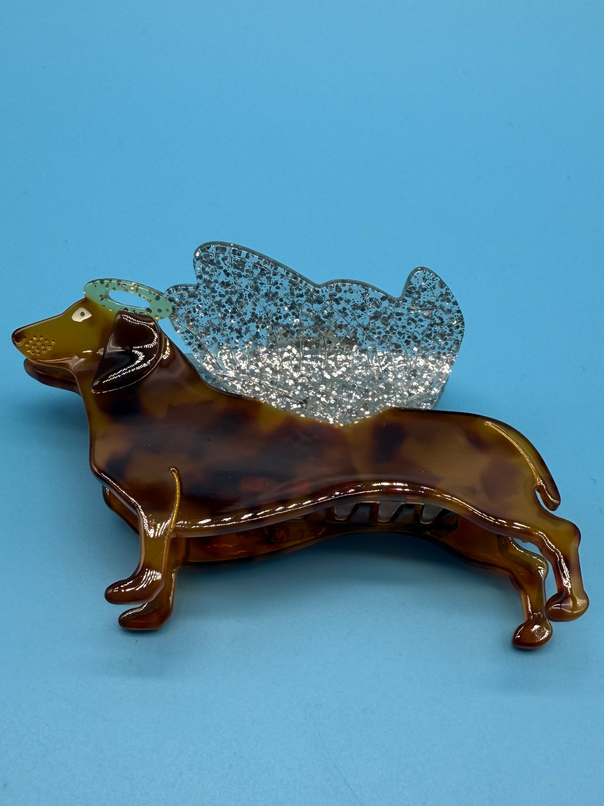 Dackel Engel Haarspange - Süße Haarklammer für Hundeliebhaber Mein Shop