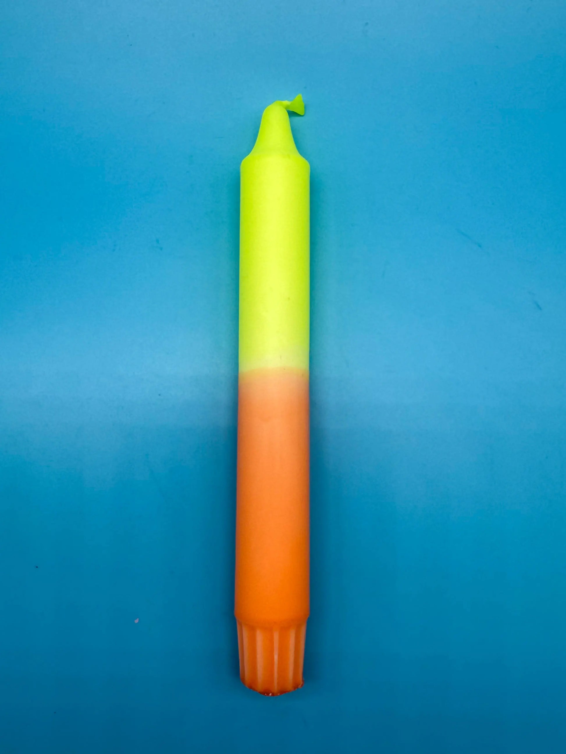 Handgefärbte Dip Dye Kerze - Sunburst Energy Mein Shop