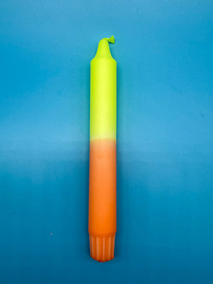 Handgefärbte Dip Dye Kerze - Sunburst Energy Mein Shop