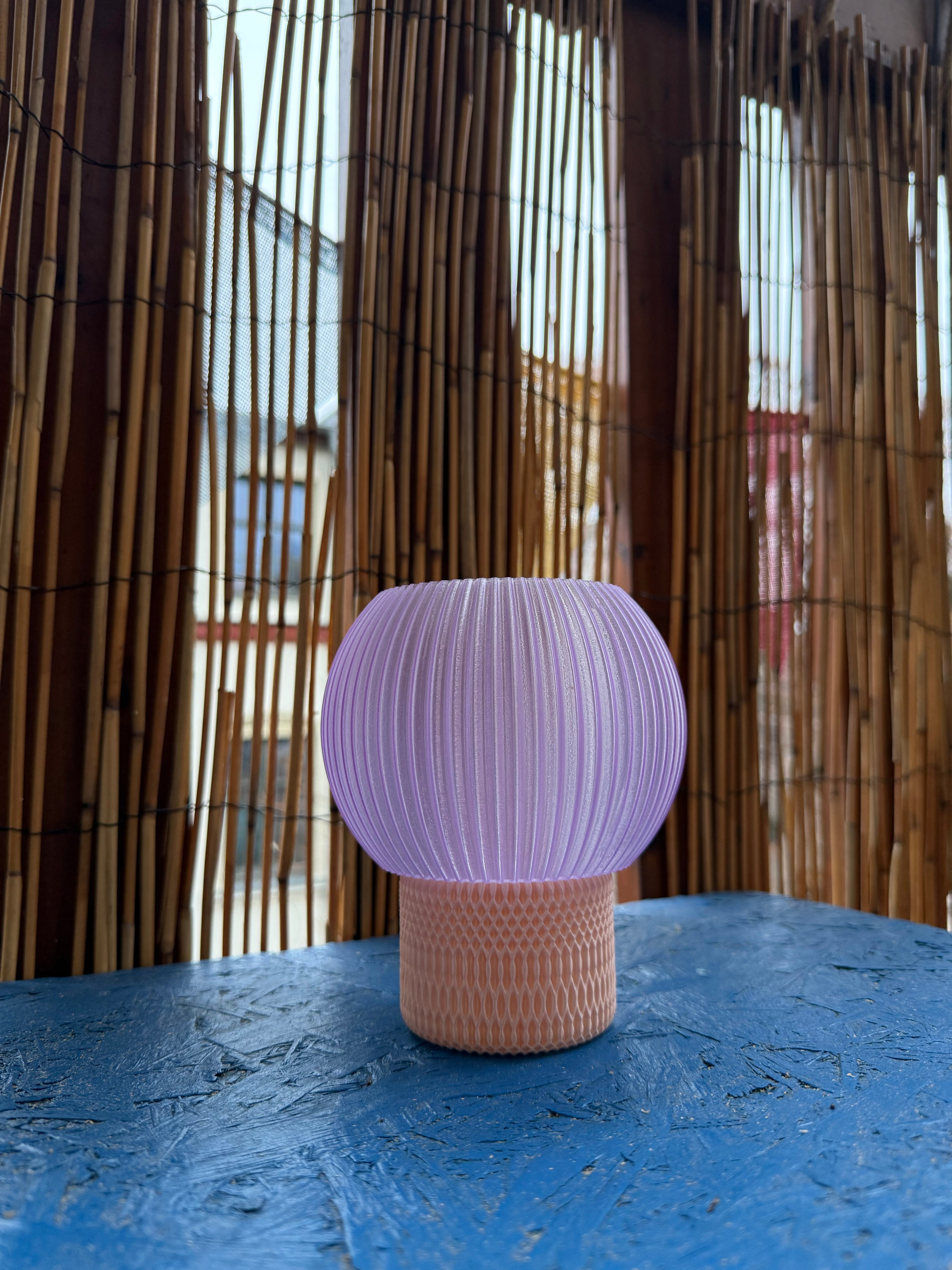 3D gedruckte Modulare Lampe – Rund/ Rosa Stimmungslicht | Modernes Licht WichtigeDinge