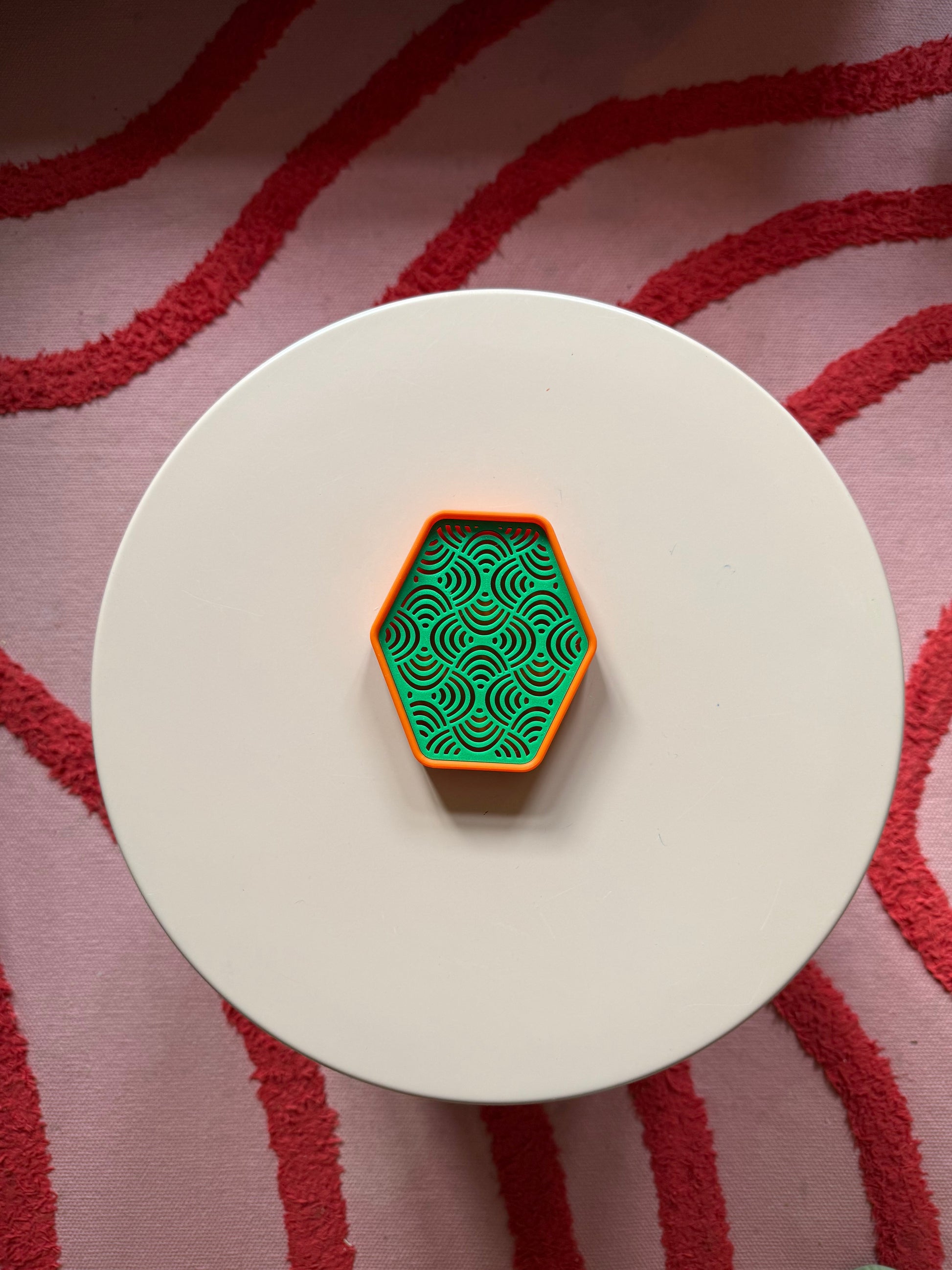 3D Gedruckte Seifenschale Orange Grün Modern - Nachhaltig | Designer Badezimmer Deko (Kopie) WichtigeDinge