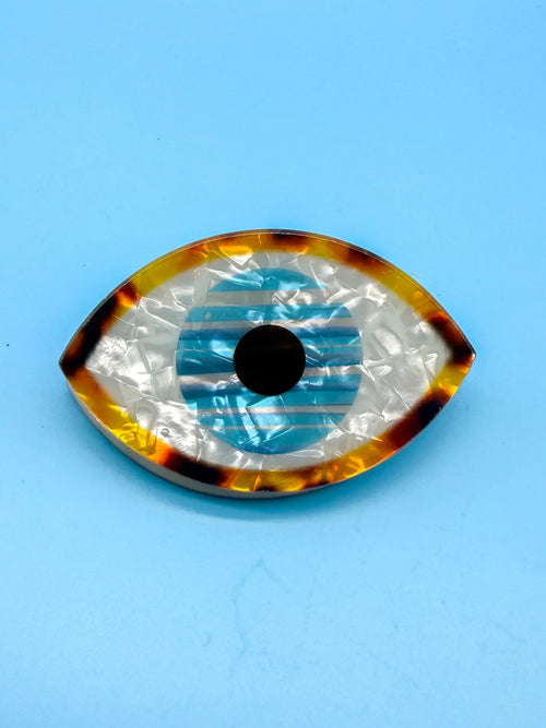 Augen Haarspange - Handgemacht Designer Haarschmuck Mein Shop