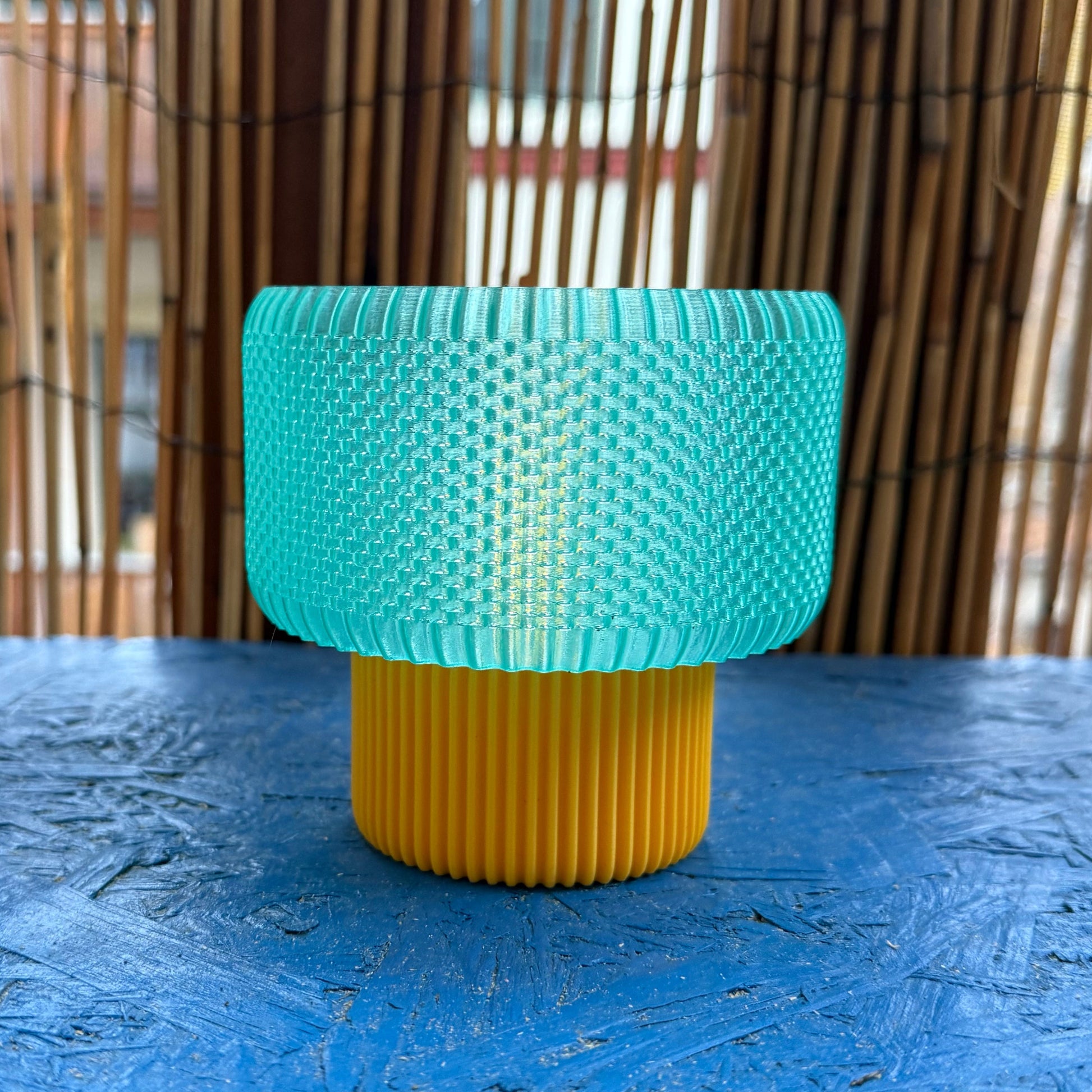 3D gedruckte LED Teelicht Lampe – Schalenförmig in Grün | Modernes Licht WichtigeDinge