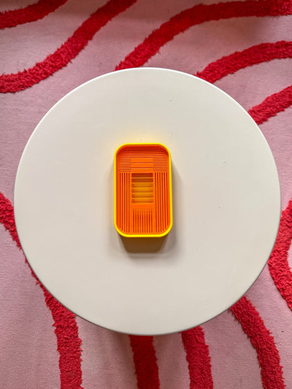 3D Gedruckte Seifenschale orange und gelb modern - Nachhaltig & Modern | Designer Badezimmer Deko WichtigeDinge