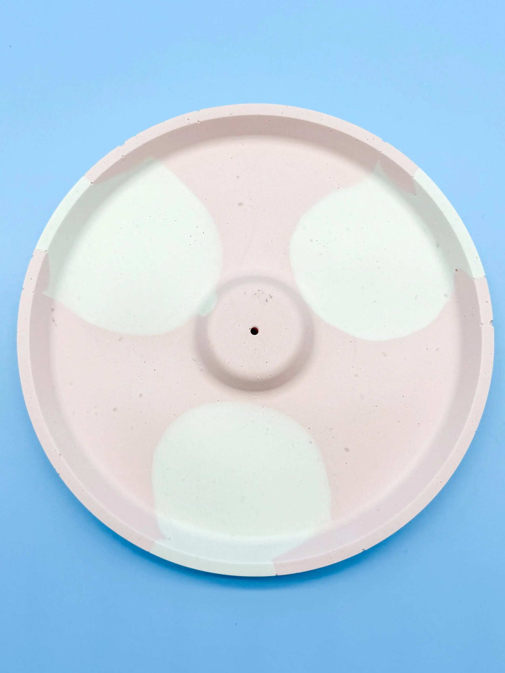 Räucherstäbchenhalter Rund Rosa Wolken - Handgemachte Designer Deko WichtigeDinge