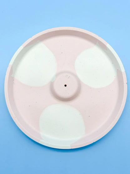 Räucherstäbchenhalter Rund Rosa Wolken - Handgemachte Designer Deko WichtigeDinge