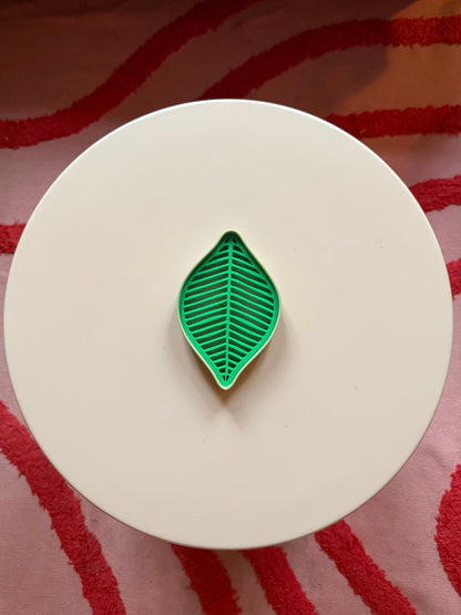 3D Gedruckte Seifenschale grüne Blattform - Nachhaltig & Modern | Designer Badezimmer Deko WichtigeDinge