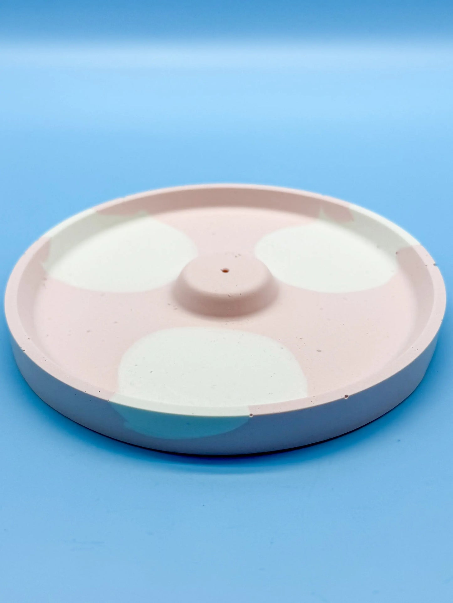 Räucherstäbchenhalter Rund Rosa Wolken - Handgemachte Designer Deko WichtigeDinge