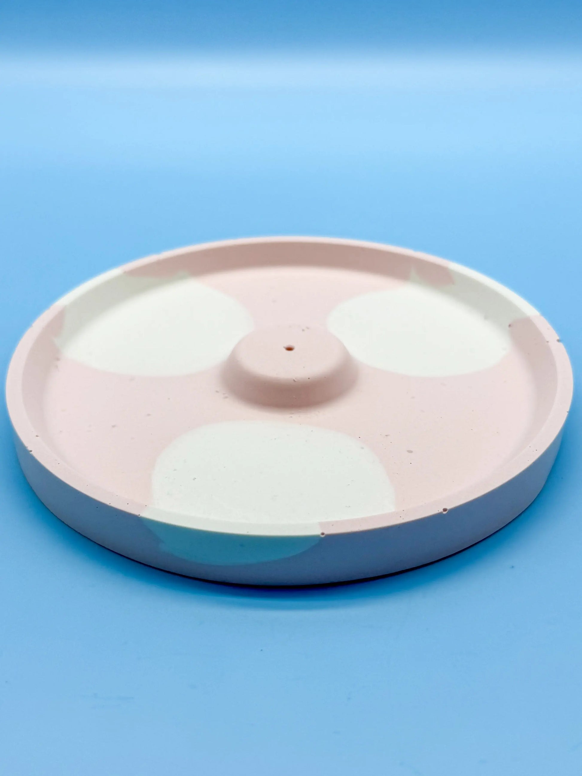 Räucherstäbchenhalter Rund Rosa Wolken - Handgemachte Designer Deko WichtigeDinge