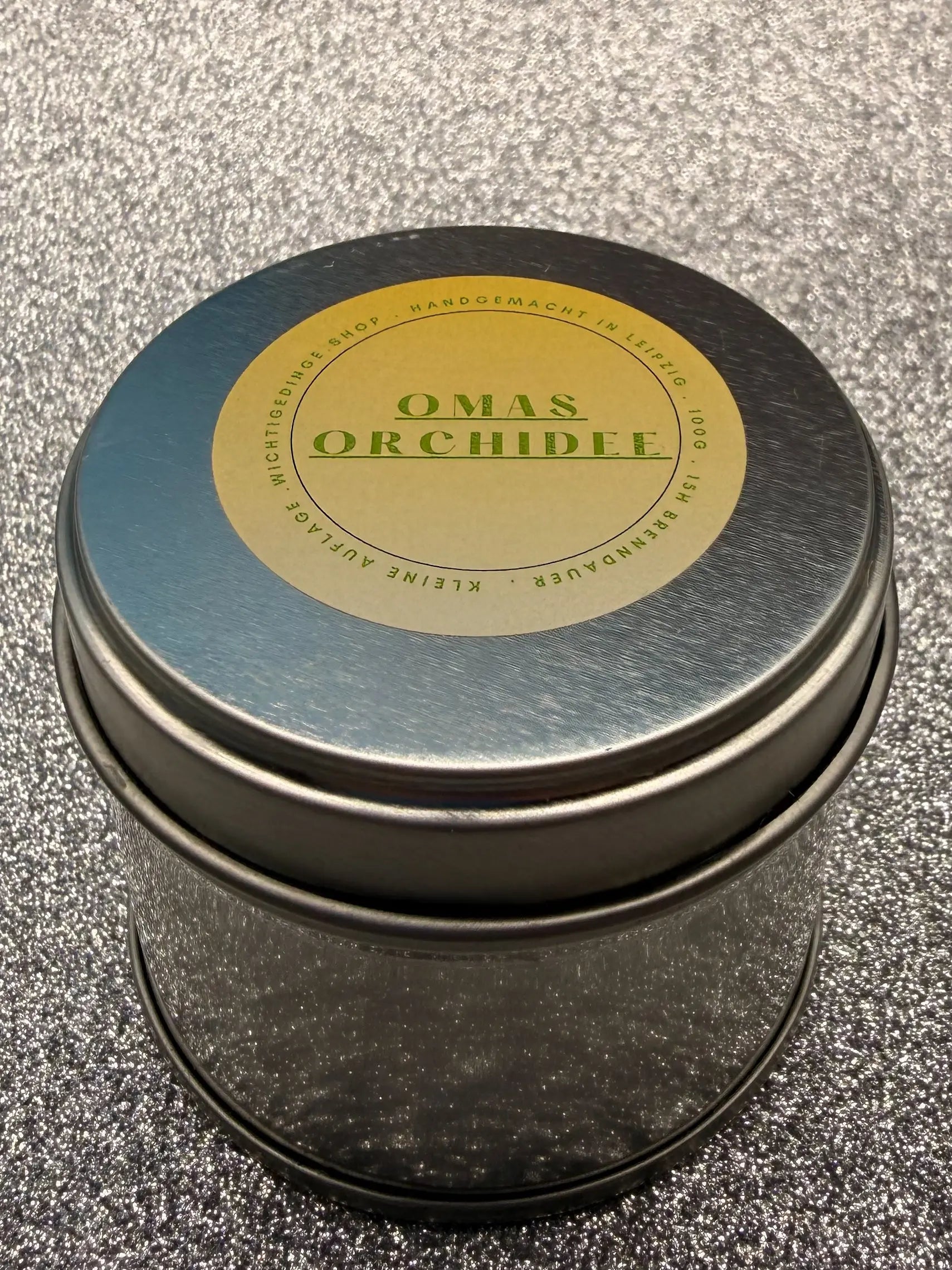 Duftkerze Omas Orchidee 100g – Handgemacht in Leipzig WichtigeDinge