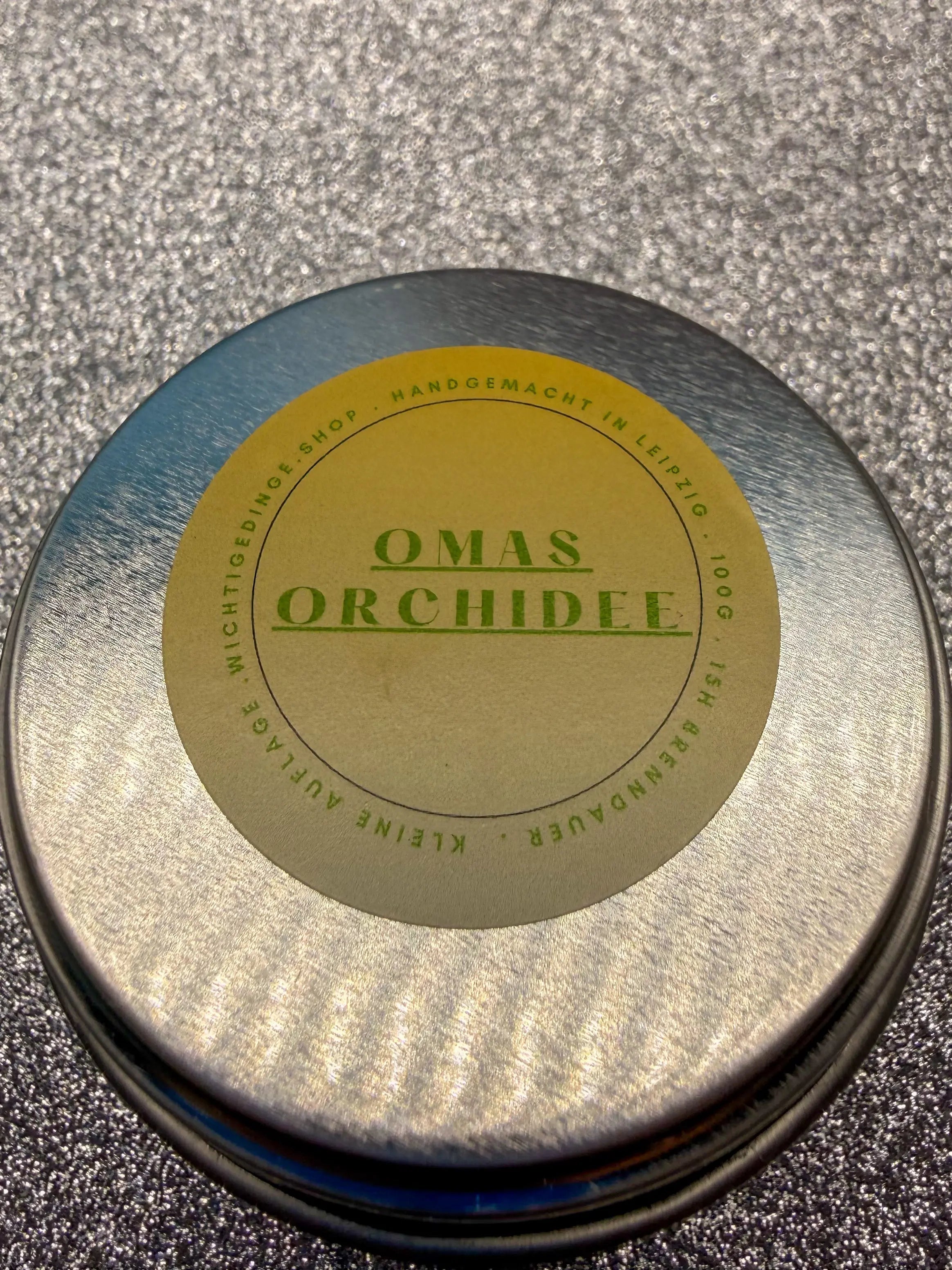 Duftkerze Omas Orchidee 100g – Handgemacht in Leipzig WichtigeDinge