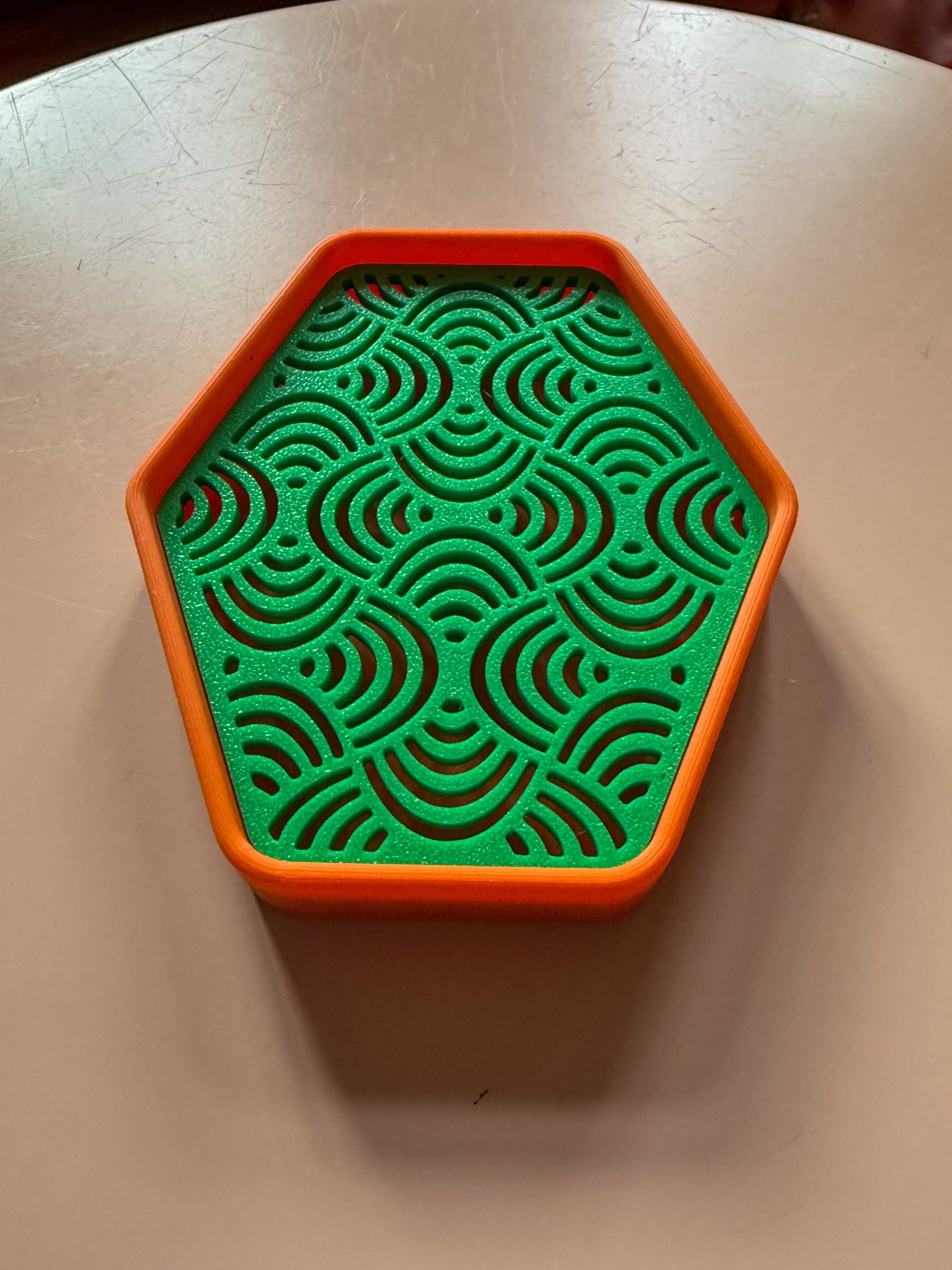 3D Gedruckte Seifenschale Orange Grün Modern - Nachhaltig | Designer Badezimmer Deko (Kopie) WichtigeDinge