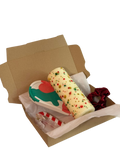 Geschenkset „Weihnachten“ – Stumpenkerze, Ablage & Haarklammer