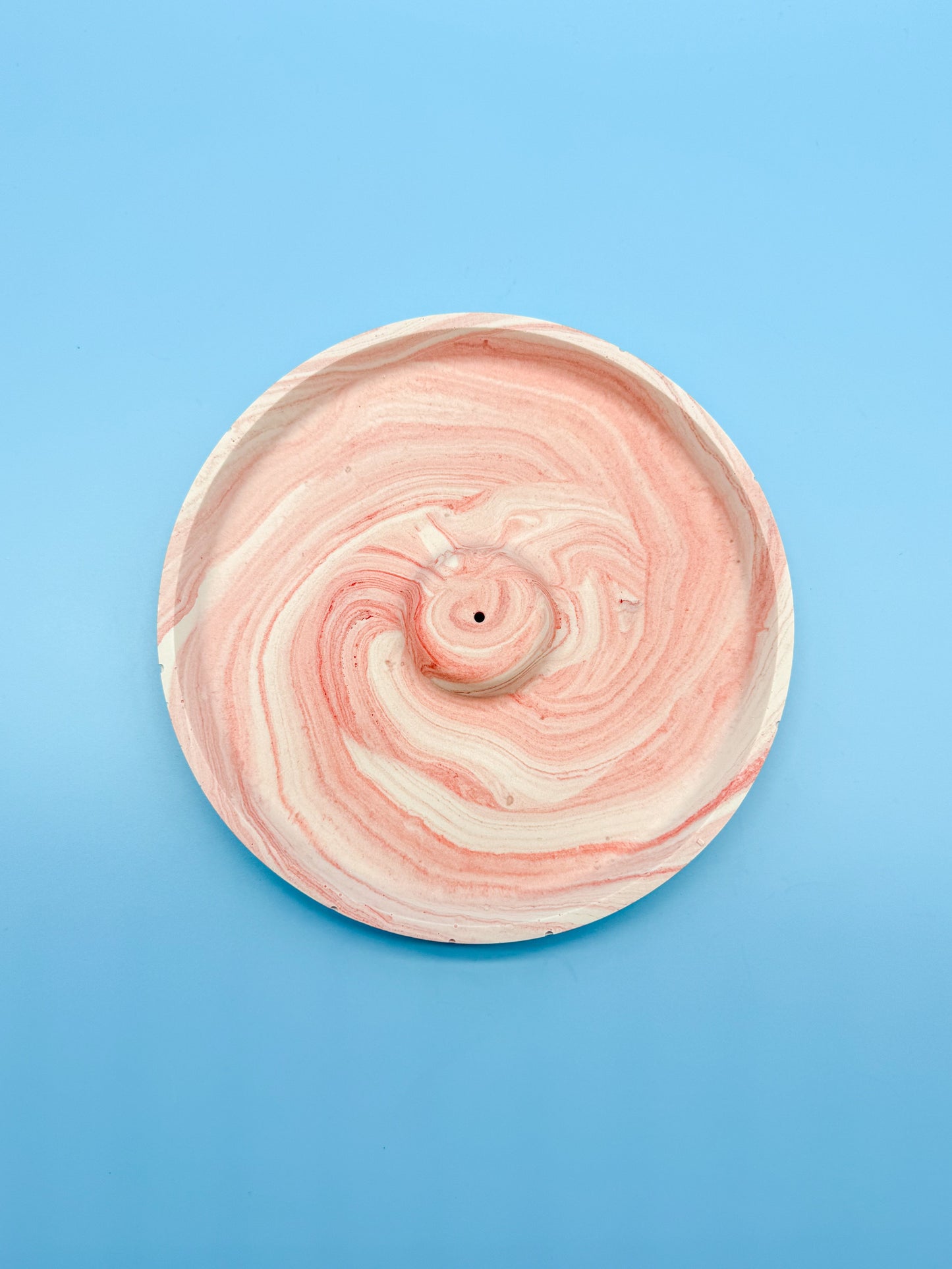 Räucherstäbchenhalter Rund Marble Look - Handgemachte Designer Deko WichtigeDinge