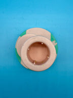 Jesmonite Kerzenständer Stapelform Peach Grün - Handgemachte Designer Deko Mein Shop