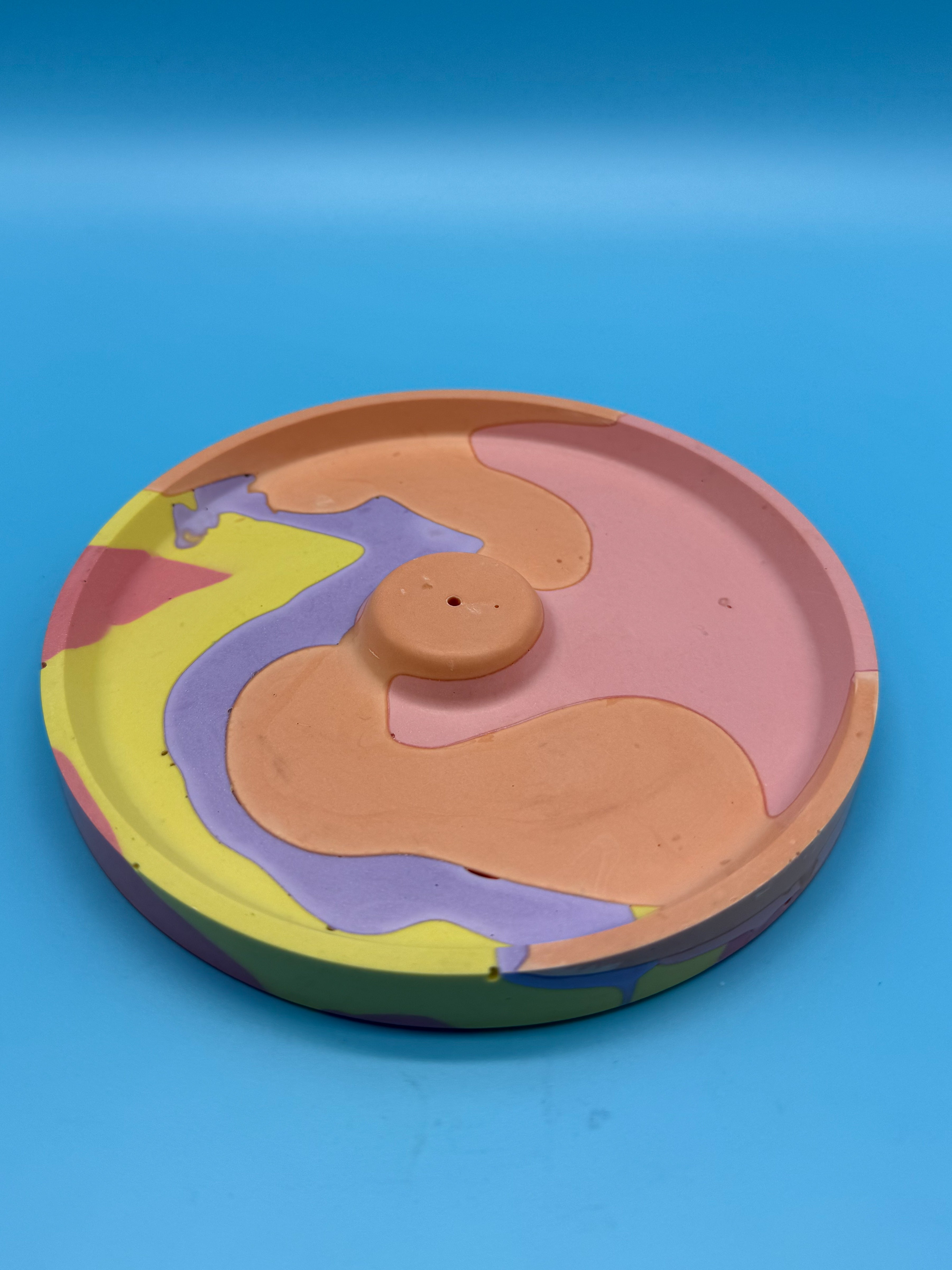 Räucherstäbchenhalter Rund Bunt - Handgemachte Designer Deko WichtigeDinge