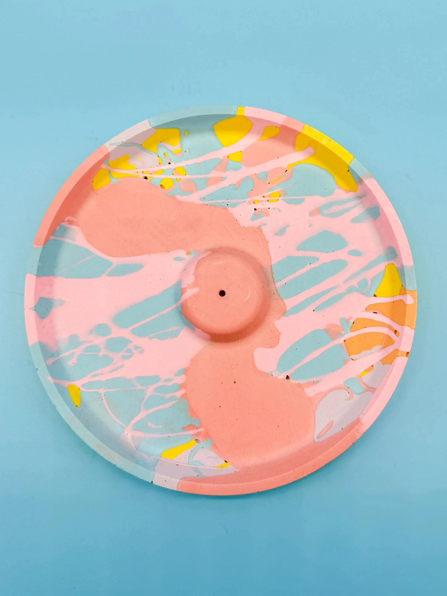 Räucherstäbchenhalter rund bunt SplishSplash - Handgemachte Designer Deko WichtigeDinge