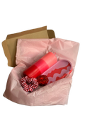 Geschenkset „Für die beste Freundin“ – Stumpenkerze, Ablage & Haarklammer