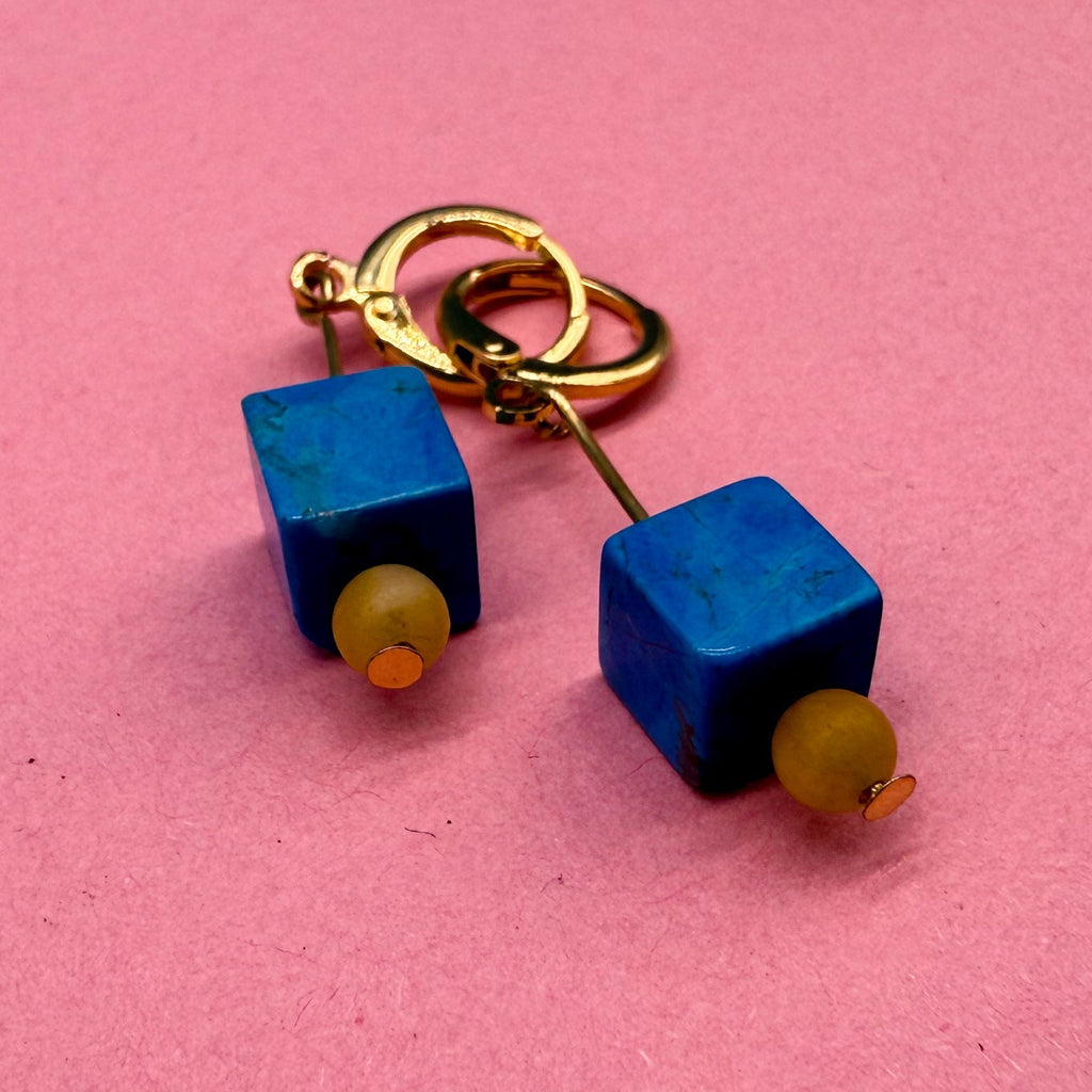 Herzohrringe blauer Stein (Kopie) WichtigeDinge