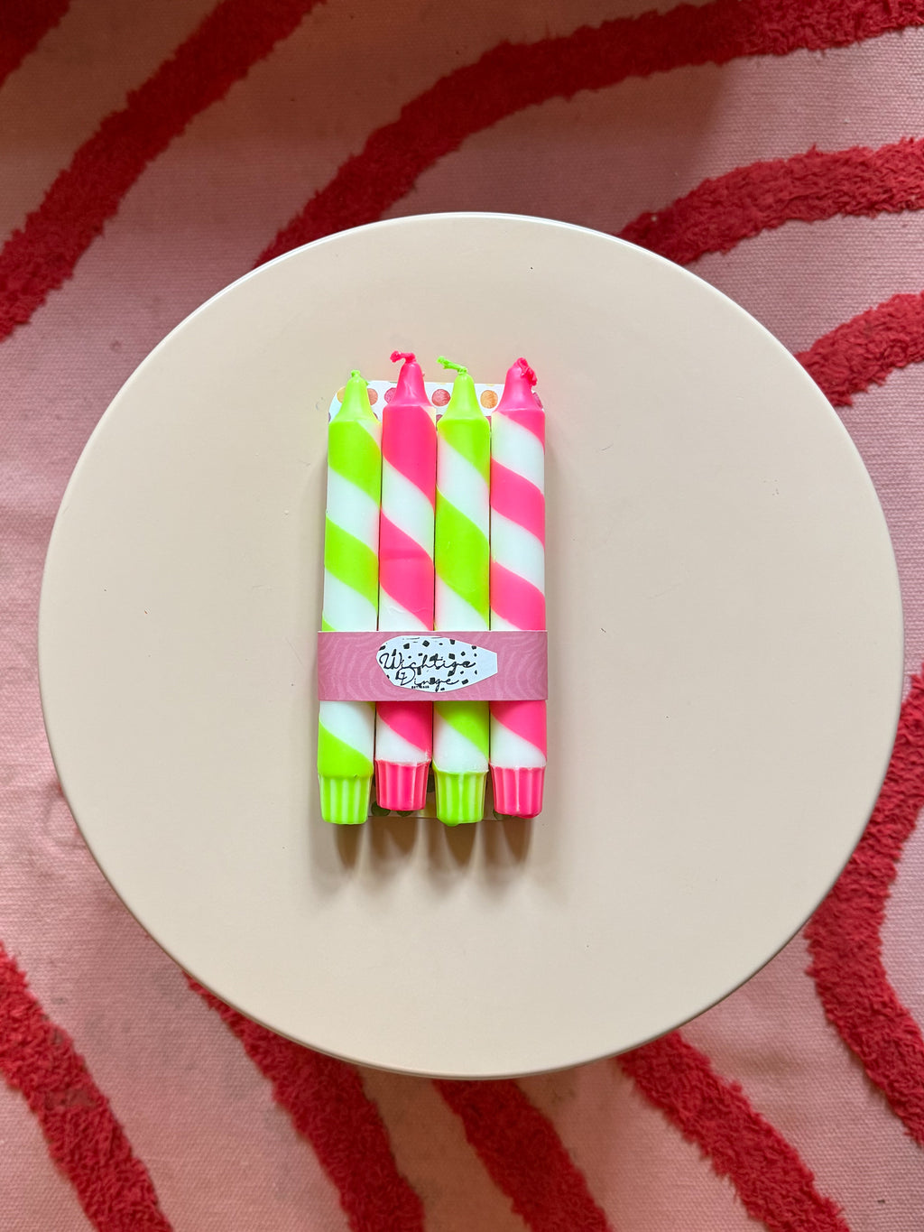Kerzen 4er Set - Neon Twister
