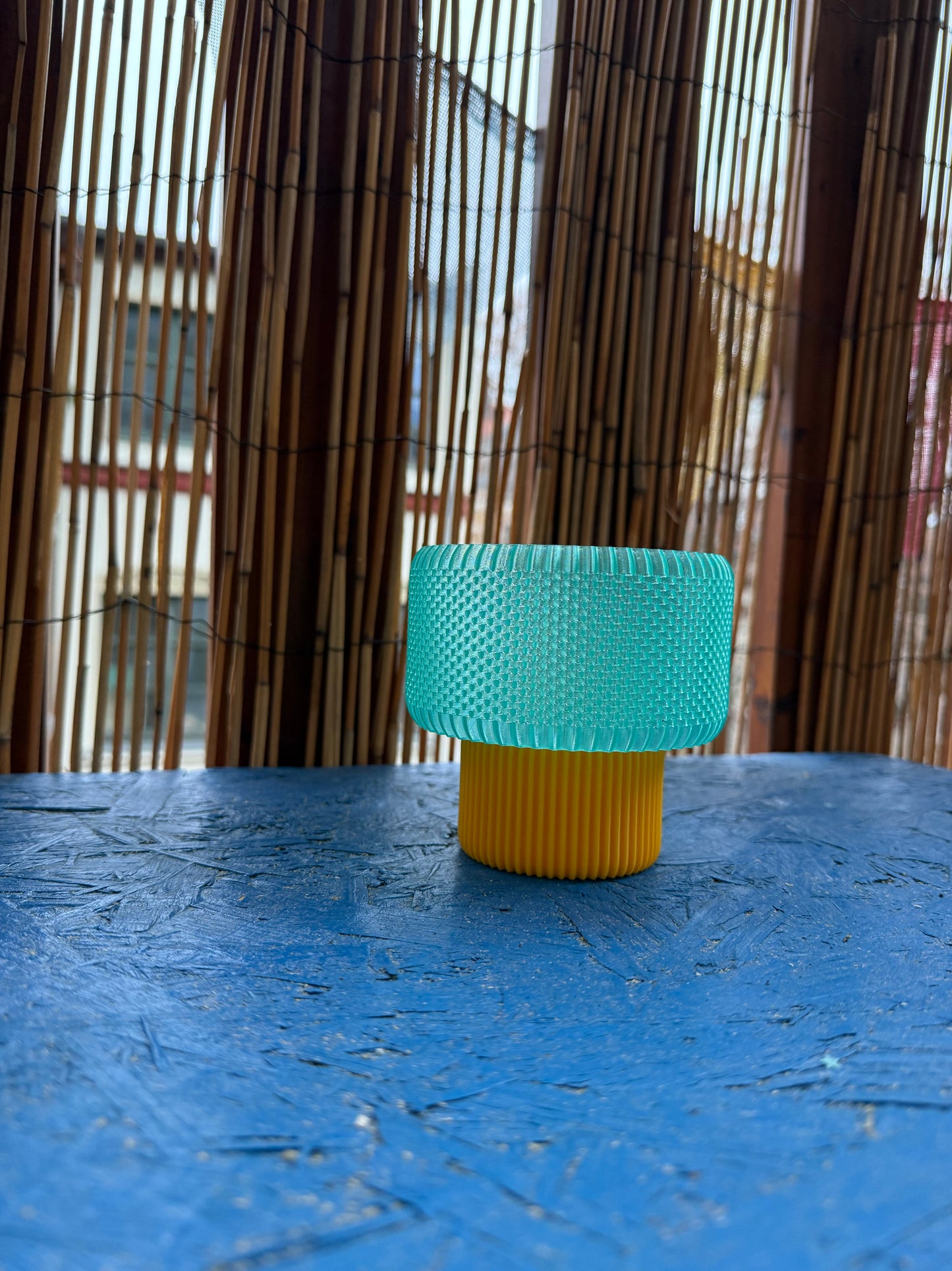 3D gedruckte LED Teelicht Lampe – Schalenförmig in Grün | Modernes Licht WichtigeDinge