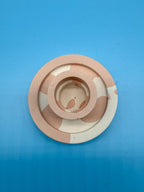 Jesmonite Kerzenständer Rosa Kuhfleck Rund - Handgemacht Designer Deko WichtigeDinge