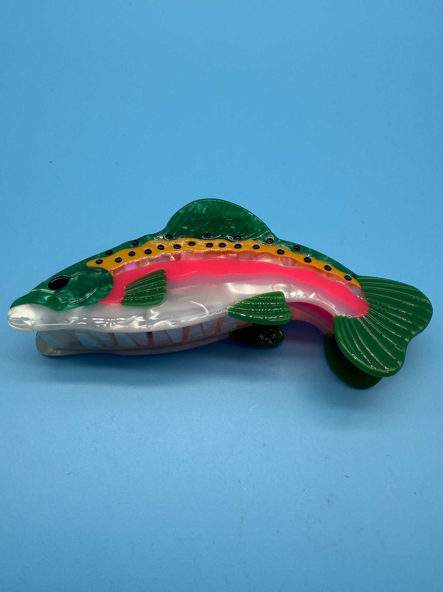 Haarklammer Bunte Forelle - Tropischer Fisch Haarschmuck Mein Shop