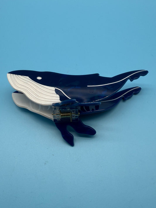 Haarklammer Blauer Wal - Maritimer Haarschmuck Mein Shop