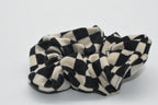 Kariertes Scrunchie Schwarz Mein Shop