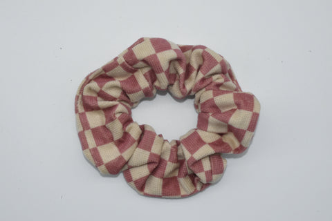 Scrunchie – Kariert Rosa von WichtigeDinge