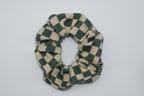 Kariertes Scrunchie Grün Mein Shop