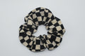 Kariertes Scrunchie Schwarz Mein Shop