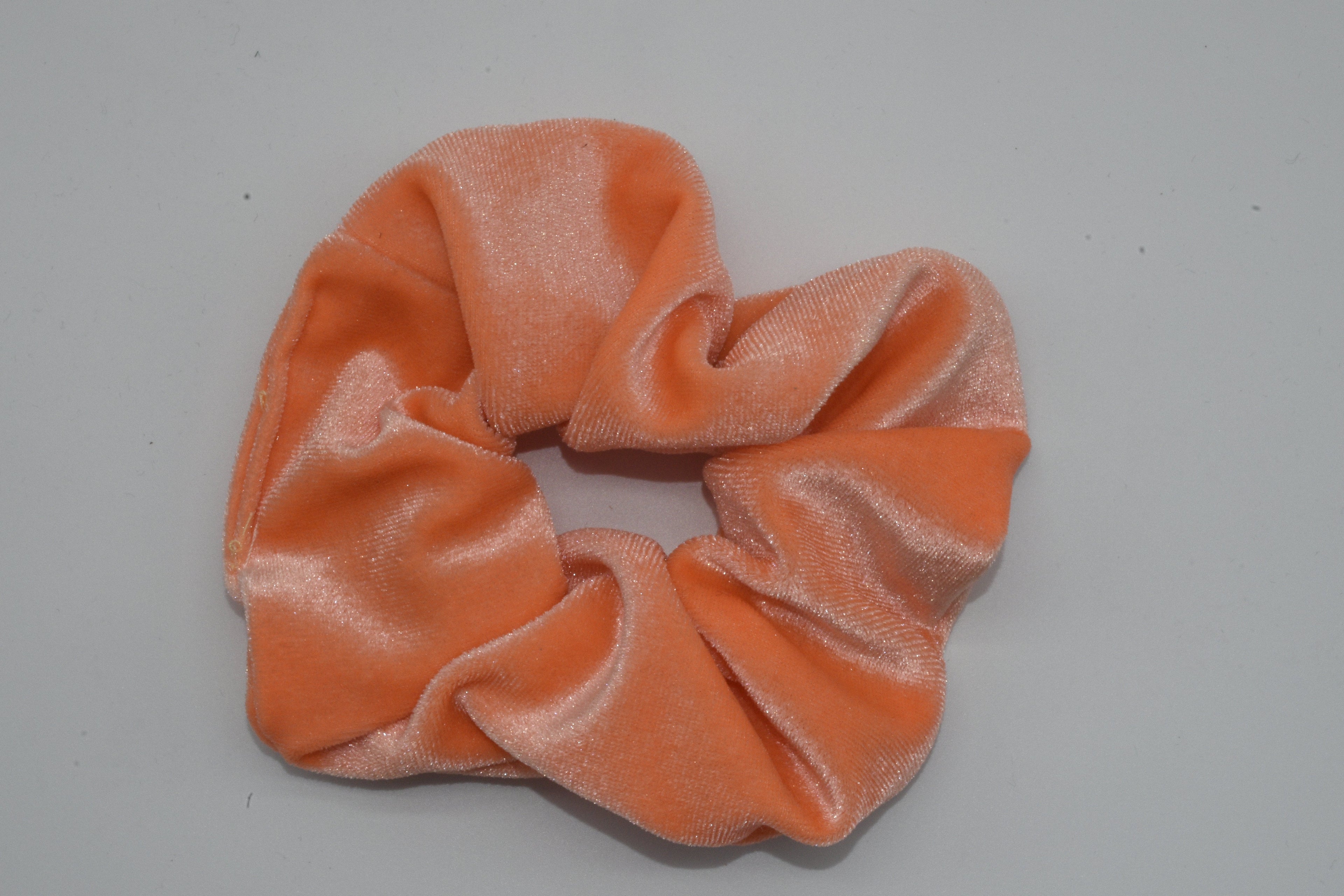 Samtiges Scrunchie Neon Orange Mein Shop