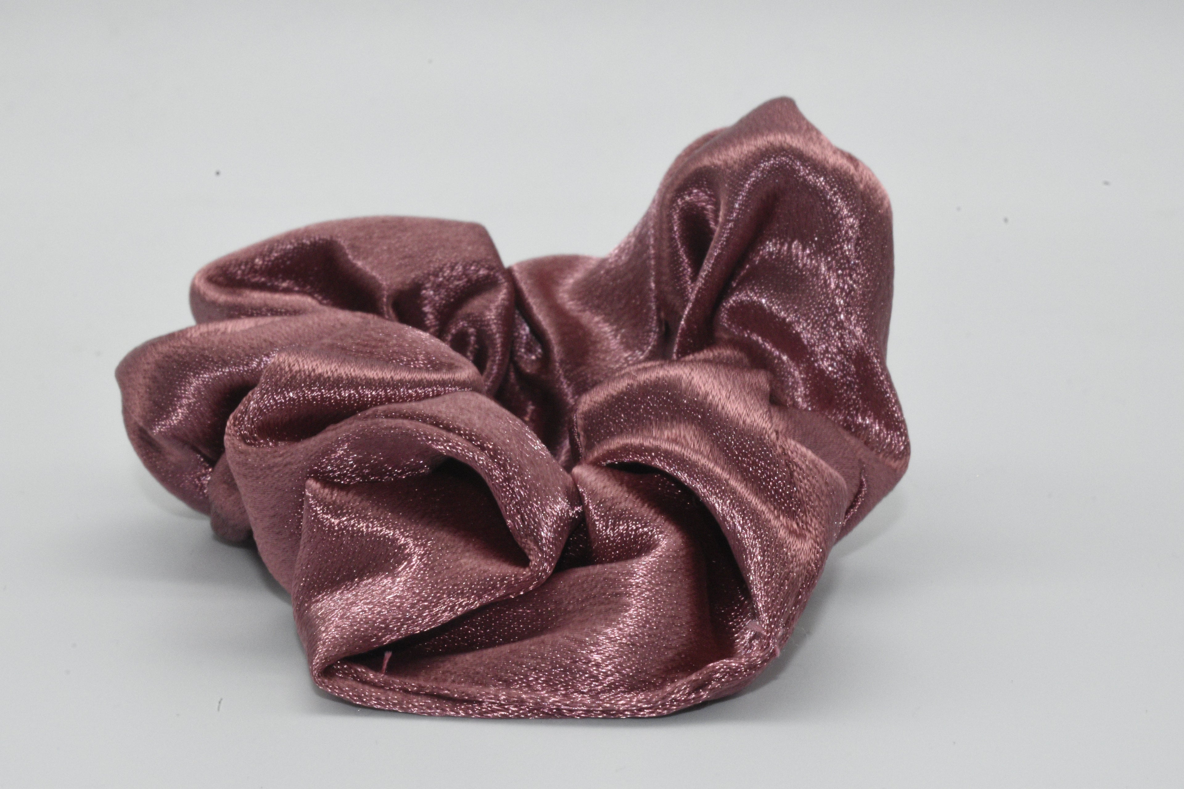 Seidiges Scrunchie Rosabraun Mein Shop