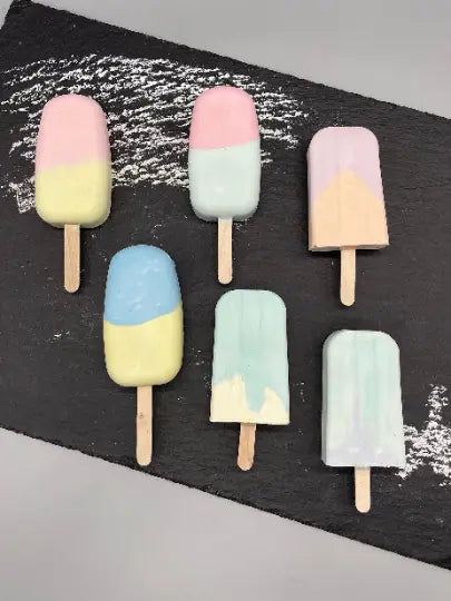 Bunte Kreide in Eisform - Kreative und farbenfrohe Schreibutensilien für Kinder WichtigeDinge