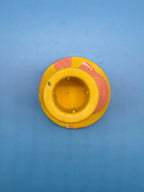 Jesmonite Kerzenständer Stapelform Gelb Orange - Handgemachte Designer Deko Mein Shop