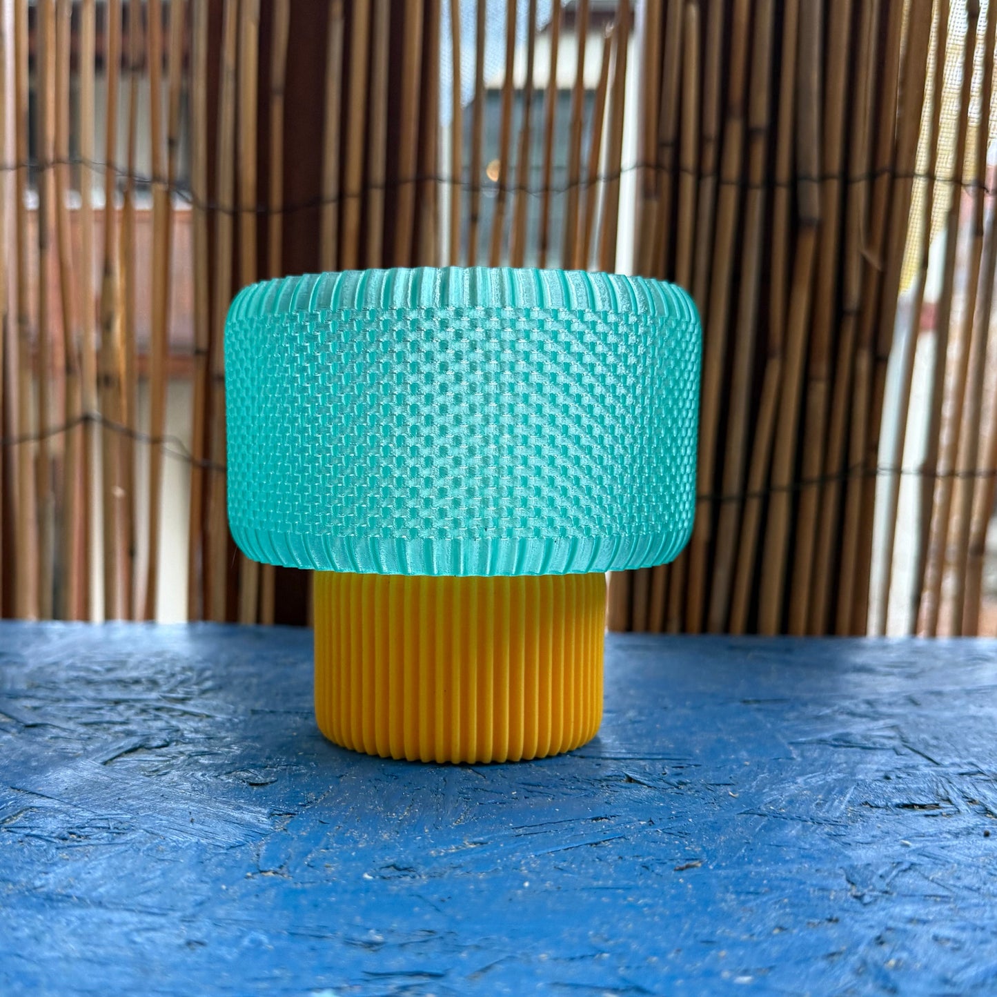 3D gedruckte LED Teelicht Lampe – Schalenförmig in Grün | Modernes Licht WichtigeDinge