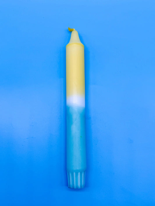 Handgefertigte Dip Dye Kerze - Sunny Sky! Mein Shop